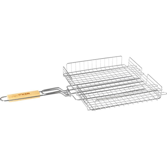 BBQ/barbecue grill mand 63 cm - Hamburgergrill roosters voor op de barbecue