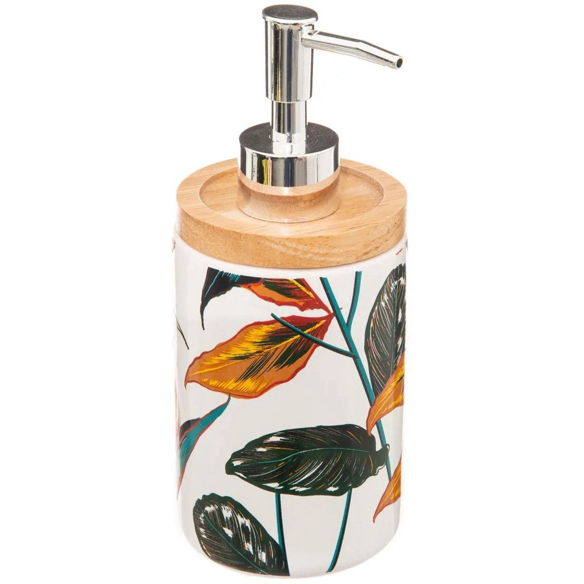 Badkamer-WC Set Palawan Stijl – Inclusief Afvalemmer, WC-Borstel, Zeepdispenser & Tandenborstelhouder – Wit/Zilver – Modern & Stijlvol - 4-Delig