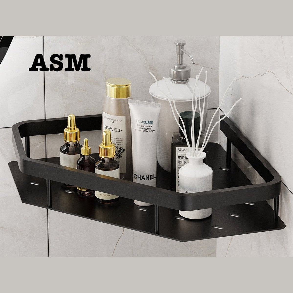 Badkamerhoekplank voor wandmontage Veelzijdige badkamerorganizer Stijlvol badkameraccessoire