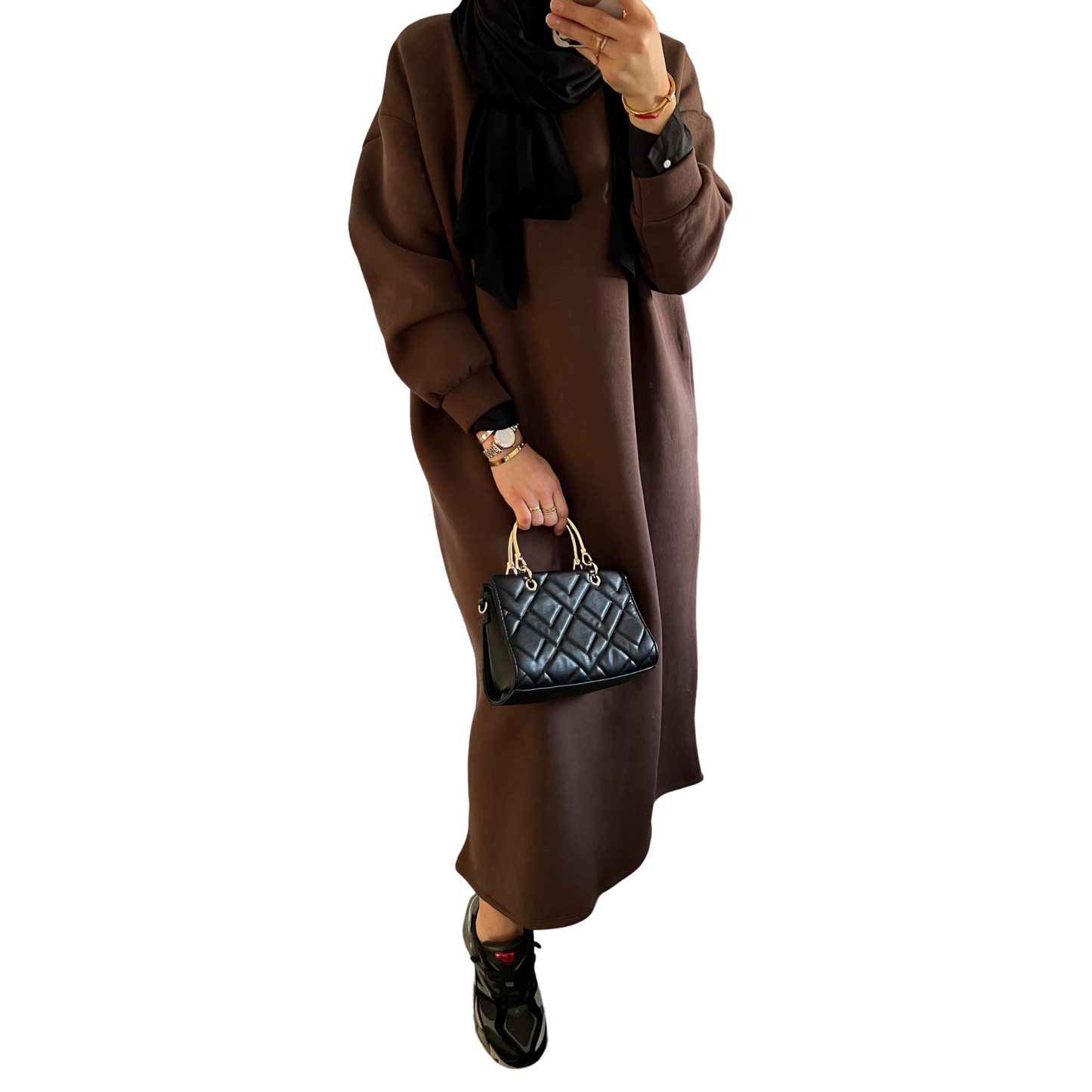 Basic Dress - Bruin - MODESTNOVA