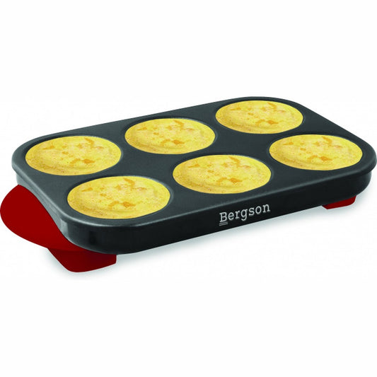 Bergson BCP56 - Pannenkoekenmaker - Crêpe Maker - 6 stuks - 1500 Watt