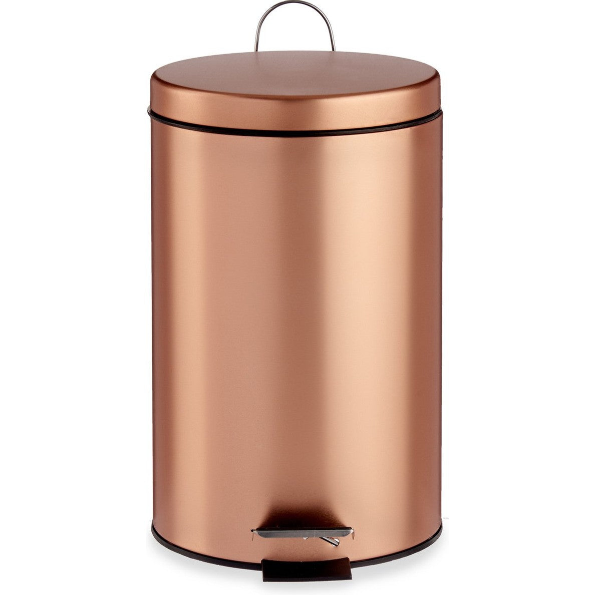 Berilo Pedaalemmer - koperkleurig - metaal - 12 liter - prullenbak