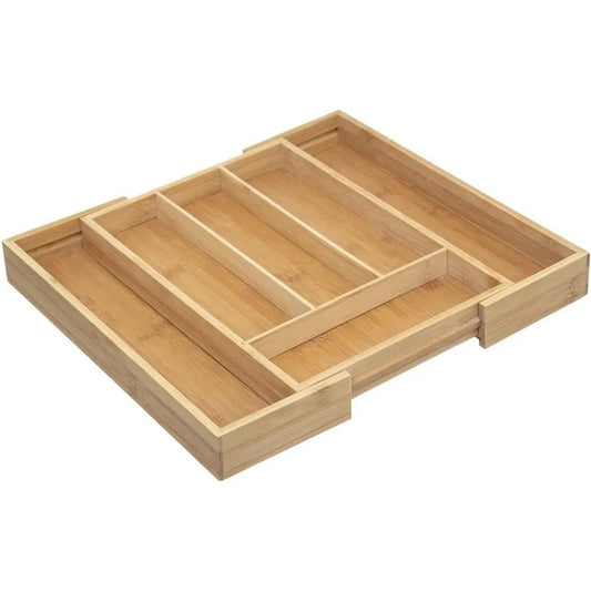 Bestekbak/keuken organizer - uitschuifbaar - 4 tot 6-vaks - 35 x 25 cm