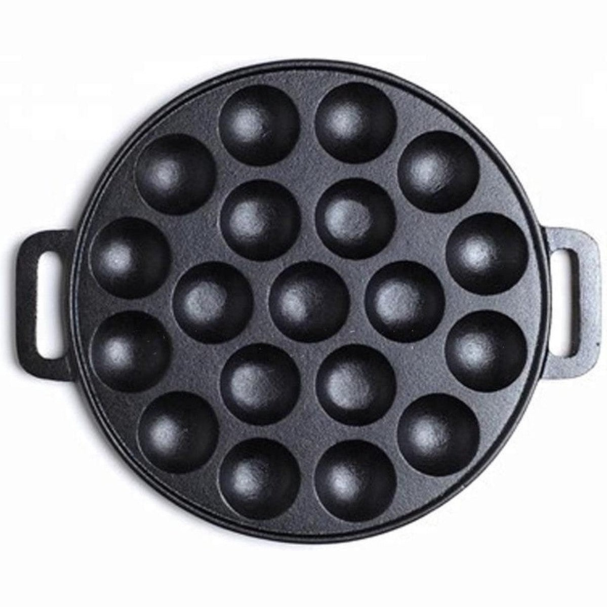 BunYa Poffertjespan - Ø 24 cm - 19 Poffertjes - Gietijzer - Zwart