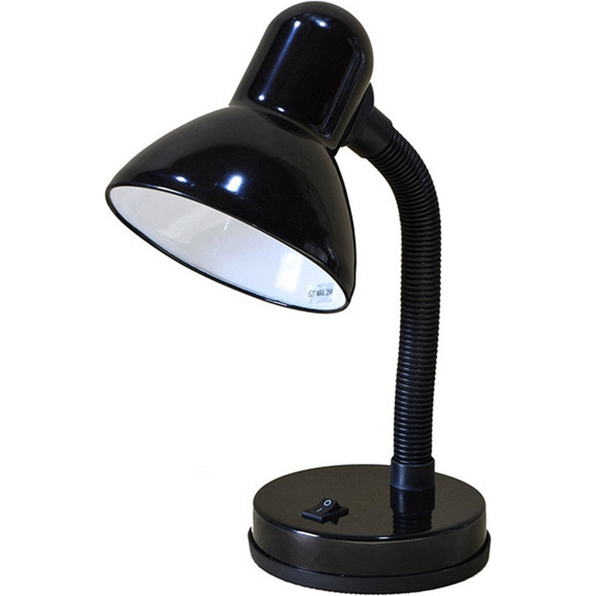 Bureaulamp zwart - buigbare poot - metaal - kinderkamer