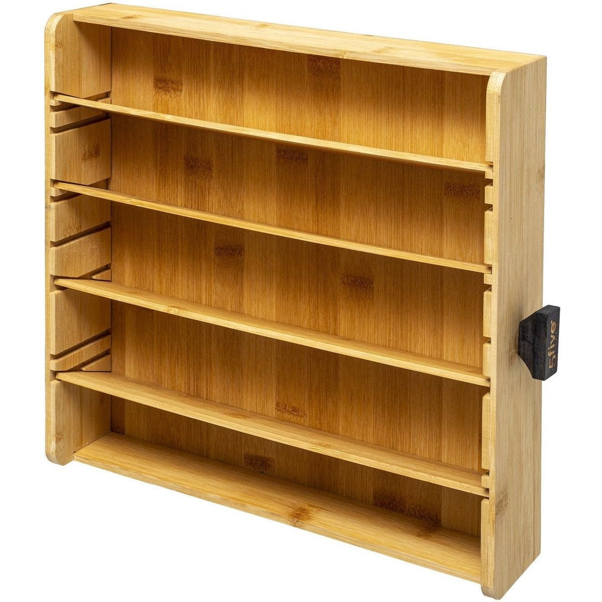 Capsule houder van metaal zwart en bamboe naturel | Geschikt voor koffie cups van Nespresso, Vertuo, Dolce Gusto