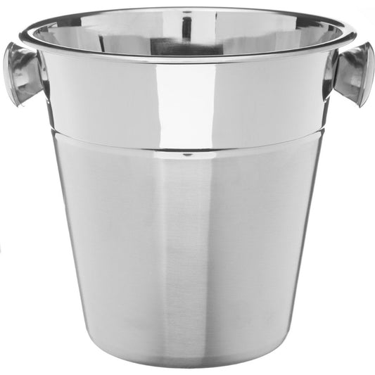 Champagnekoeler/ijsemmer zilver 3 liter - 24 x 21 cm - IJsemmers/champagnekoelers van RVS