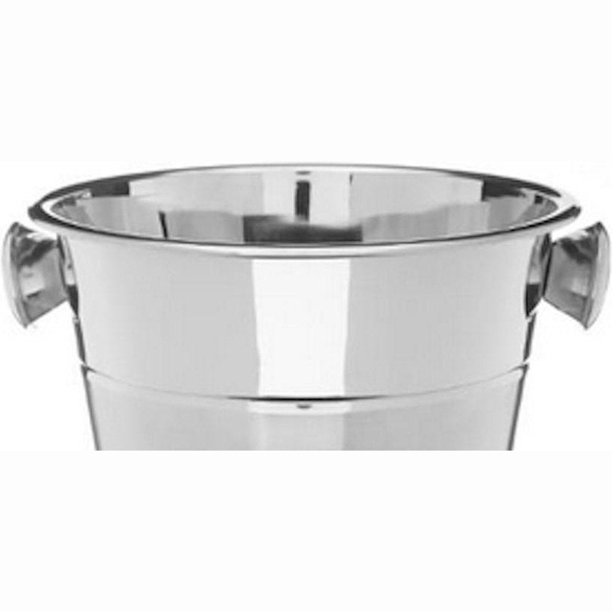 Champagnekoeler/ijsemmer zilver 3 liter - 24 x 21 cm - IJsemmers/champagnekoelers van RVS