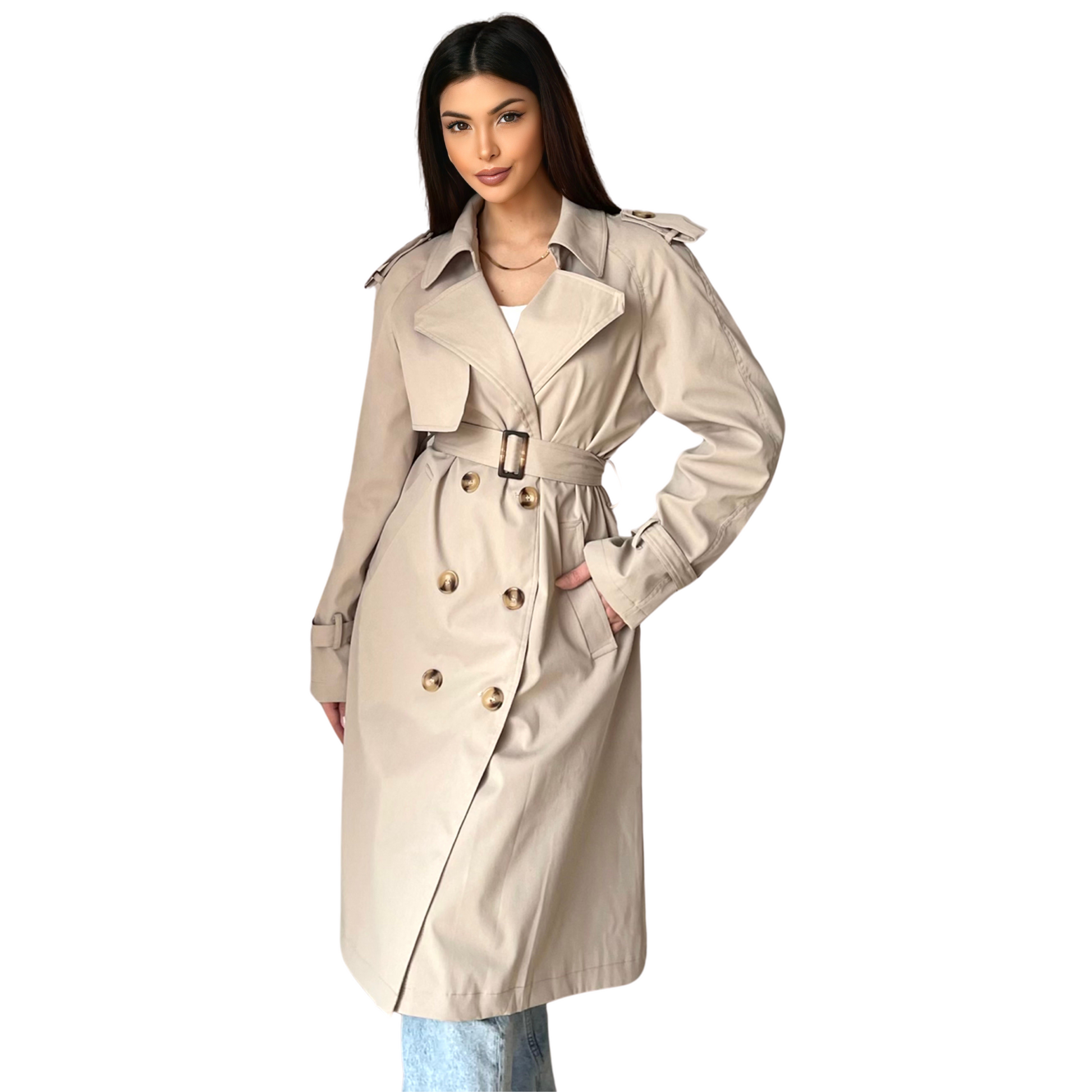 Classic Trenchcoat - Beige - MODESTNOVA