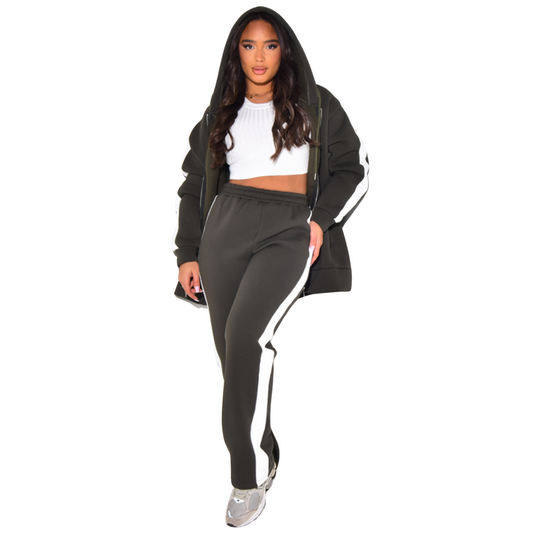 Comfy Jogger Set - Khaki - MODESTNOVA