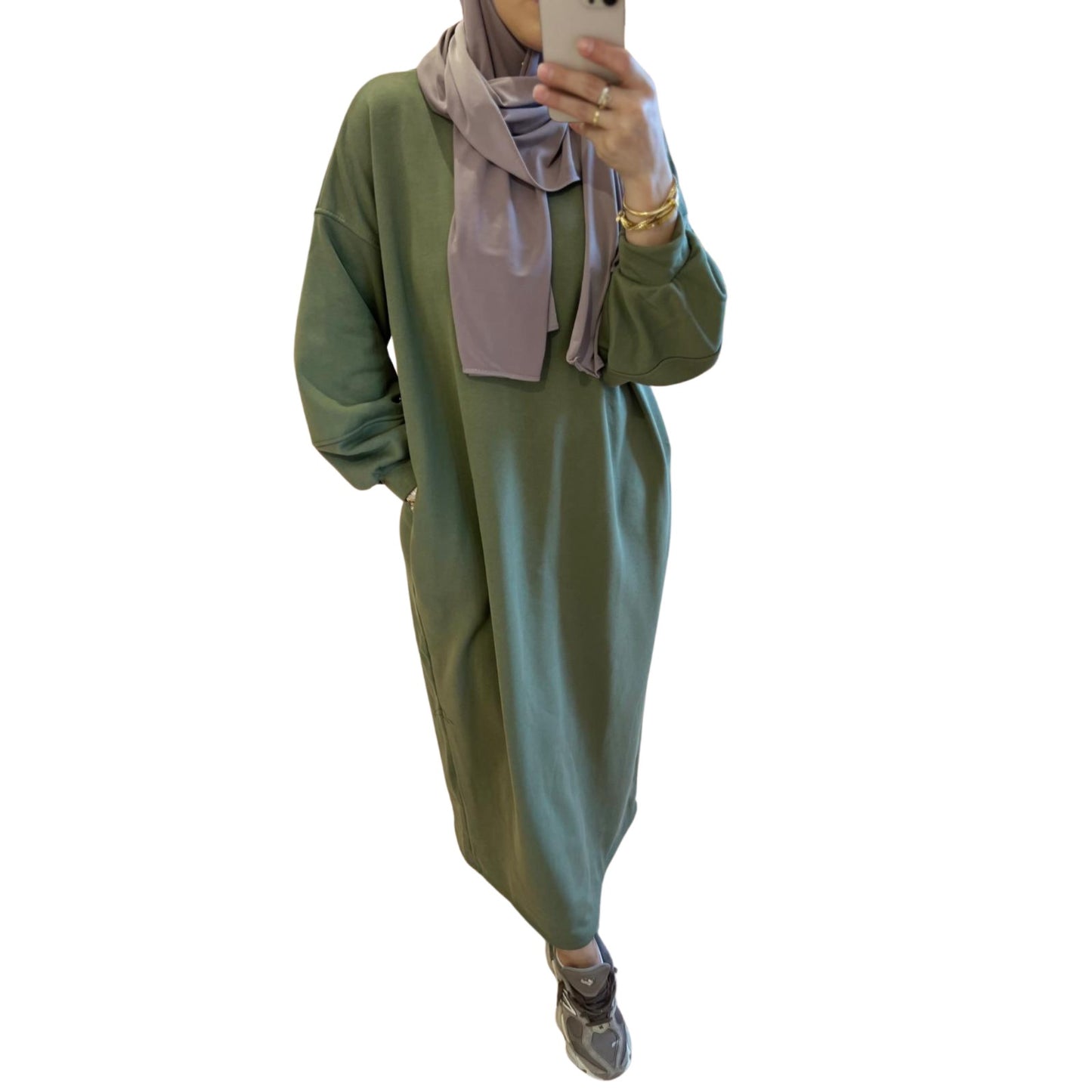 Comfy Jurk - Khaki - MODESTNOVA