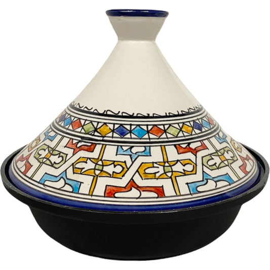 Cuilina | Tajine Fes Ø30cm - Inductie – Handgemaakt kleurrijke keramiek  – Inductie