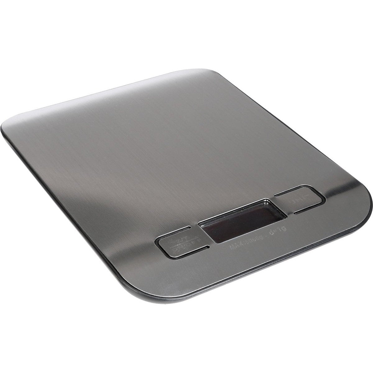 Digitale keukenweegschaal zwart - RVS - 17 x 13 x 2 cm - Elektrisch