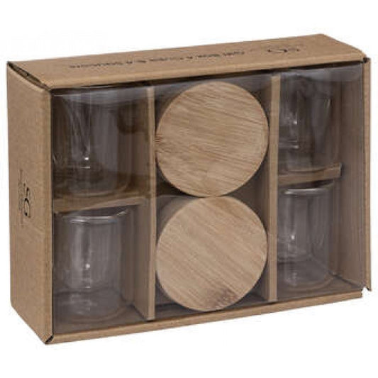 Dubbelwandige koffie/thee glazen - 4 stuks + onderzetters - Espressoglas - 80ML