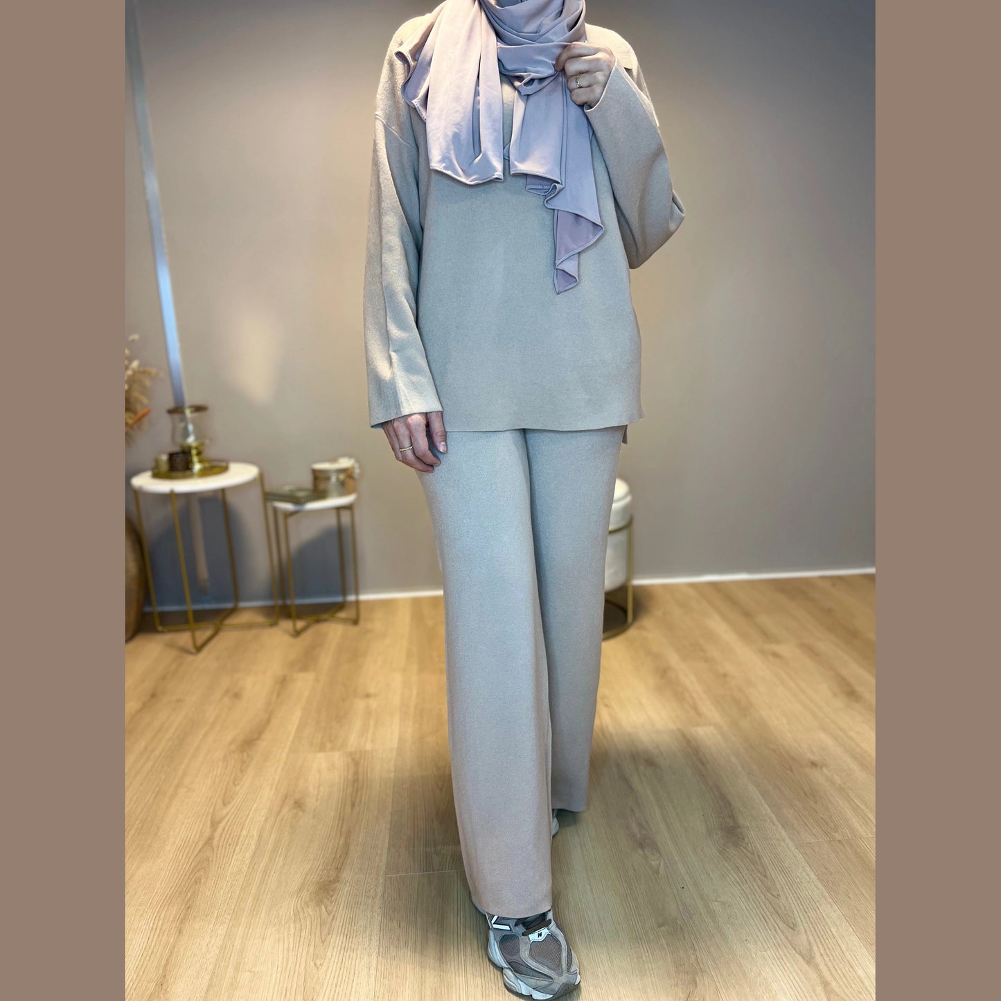 Elara Twinset - Camel - MODESTNOVA