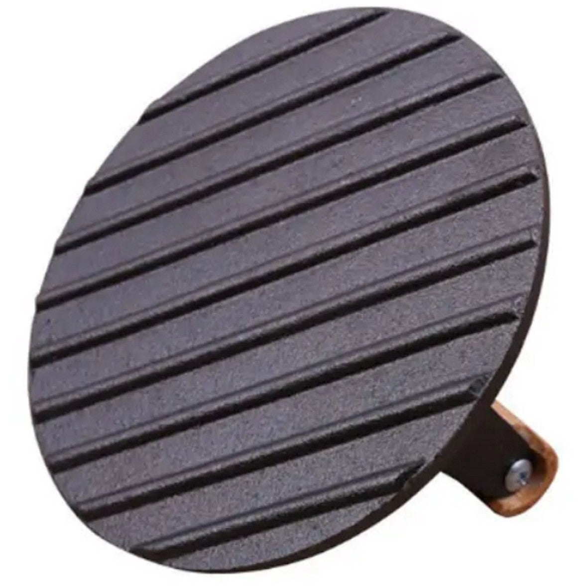 Gietijzeren Hamburgerpress XL – Zware Grill- en BBQ Press voor Hamburgers, Smashburgers en Vlees – 17,5 cm – Met Houten Handvat - Vleespress - Press voor gegrilde groenten - Rond