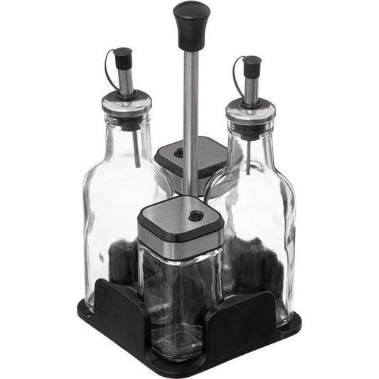 Glazen kruidenset 4 stuks - Zwart