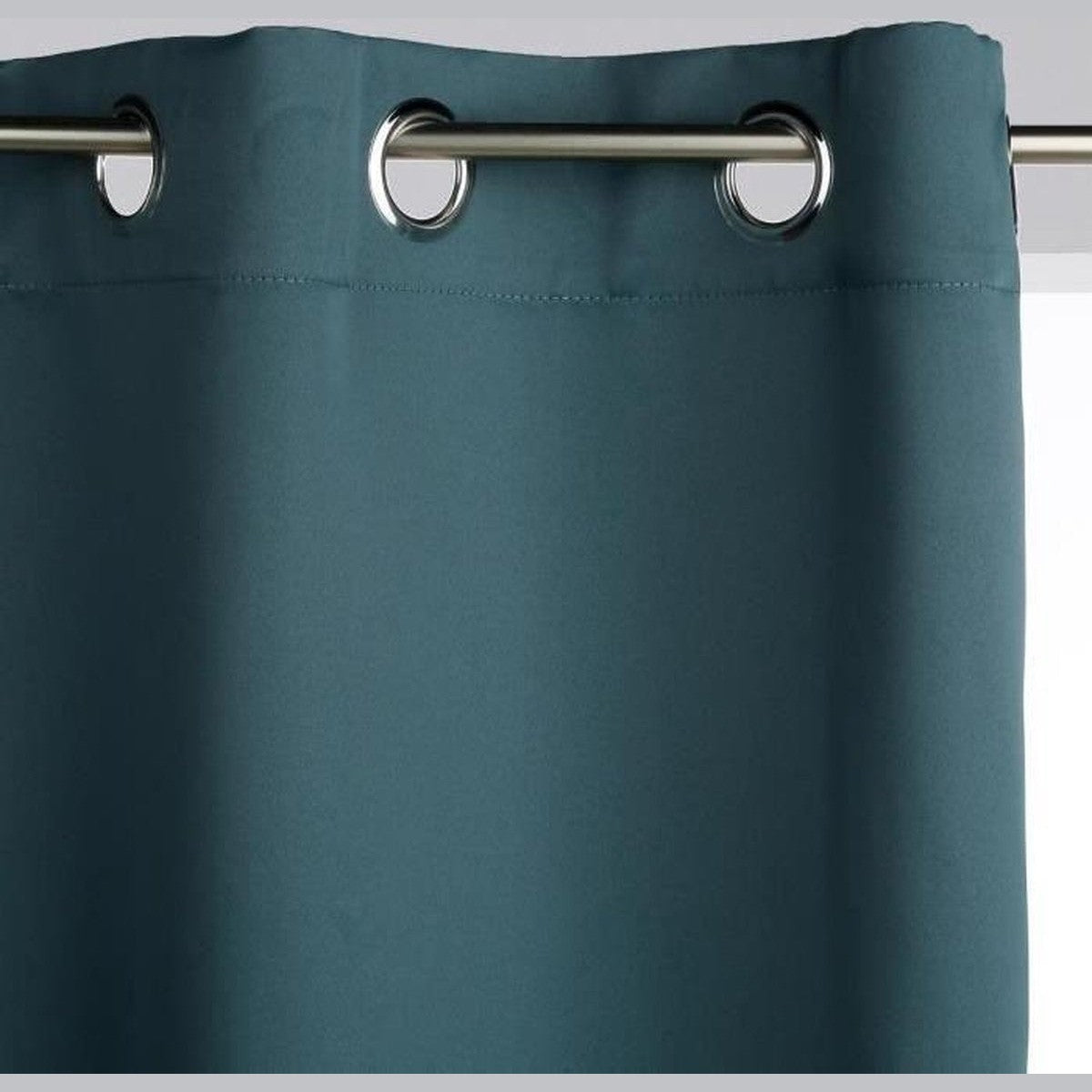 Gordijnen Atmosphera Ondoorzichtig Polyester Groen 2 Stuks (135 x 240 cm)