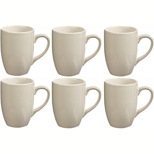 Grote Secret de Gourmet koffie mokken, wit, 360 ml, 6 stuks