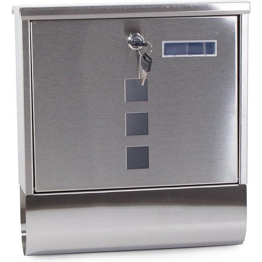 HIGHWALL Brievenbus stalen buis - Kranten - Roestvrij staal