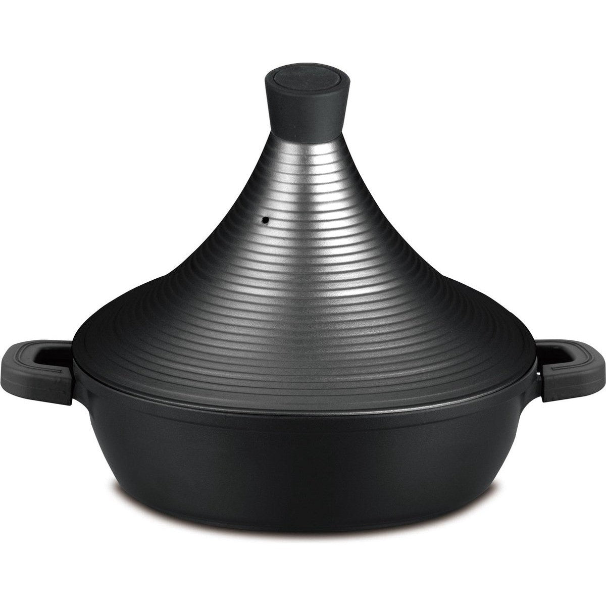 Hakal Tajine Marrakesh XL - Shining zwart 32 cm - geschikt ook voor Inductie