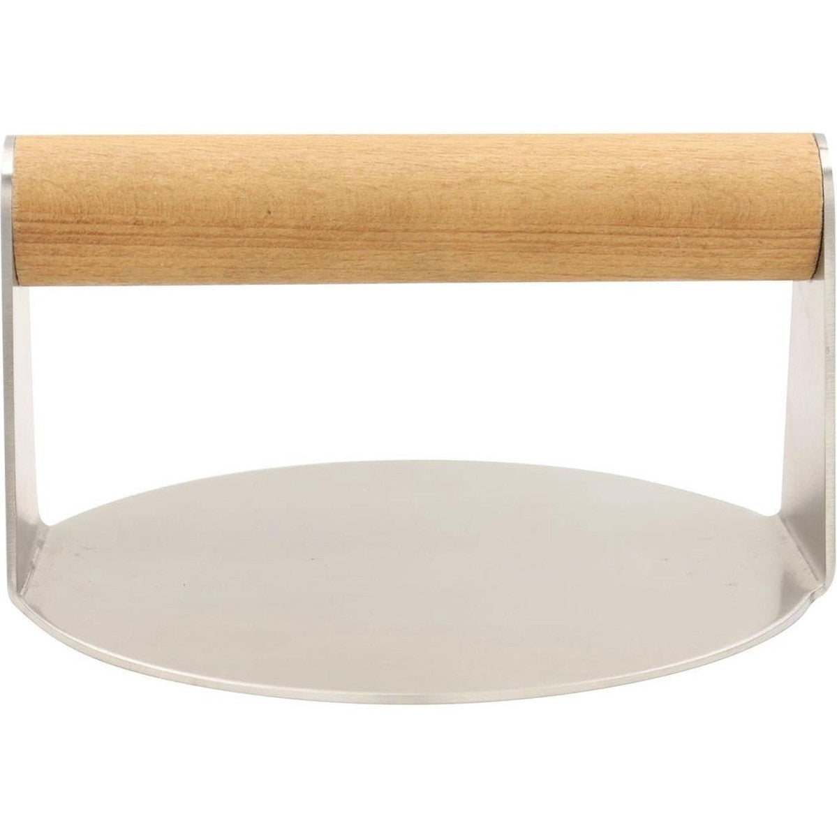 Hamburger en Steakpers - Smashed Burger – Roestvrij Staal met Houten Handvat - Vleespers - Burgerpers