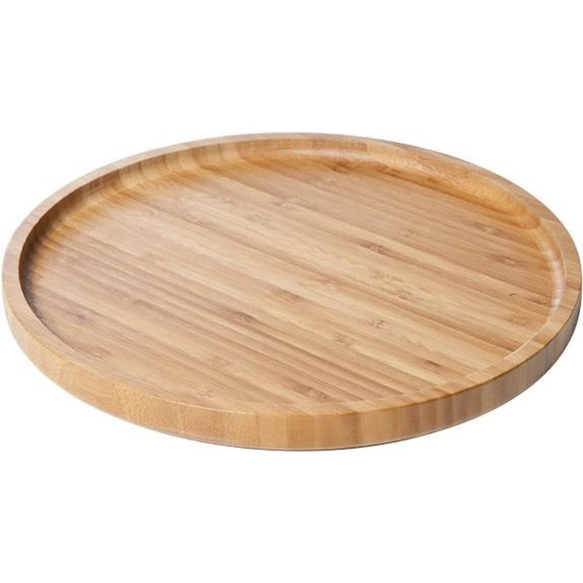 Hapjesplank - Serveerplank - Rond - 28x1,8cm - Hout.