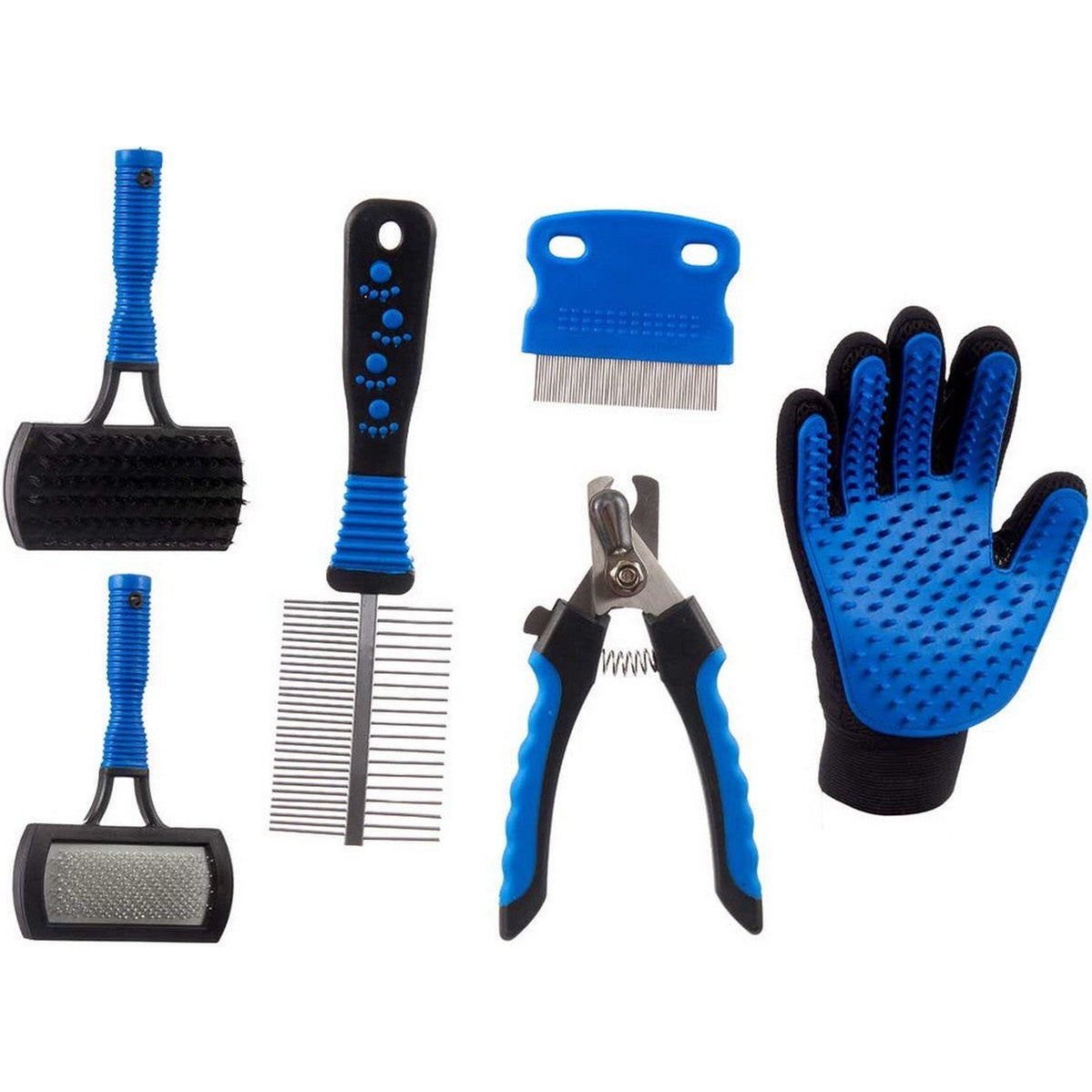 Hygiëneset Huisdieren 6 Onderdelen Blauw/Zwart