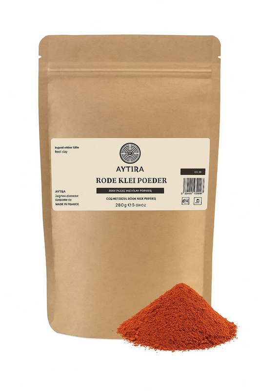 AYTIRA Rote Heilerde – 100 % Natürliche Illit-Kosmetikerde – Für Gesicht & Körper – Revitalisierende Maske – 250 g