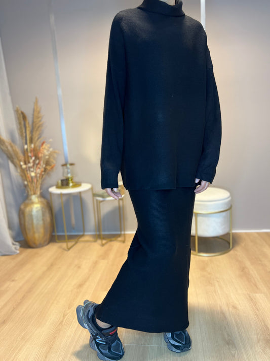 Yara Twinset - Zwart