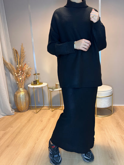 Yara Twinset - Zwart
