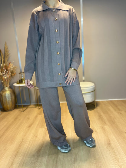 Merve Twinset - Bruin