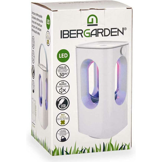 Ibergarden Insecten killer lamp - wit - 22 cm - anti muggen buitenlamp