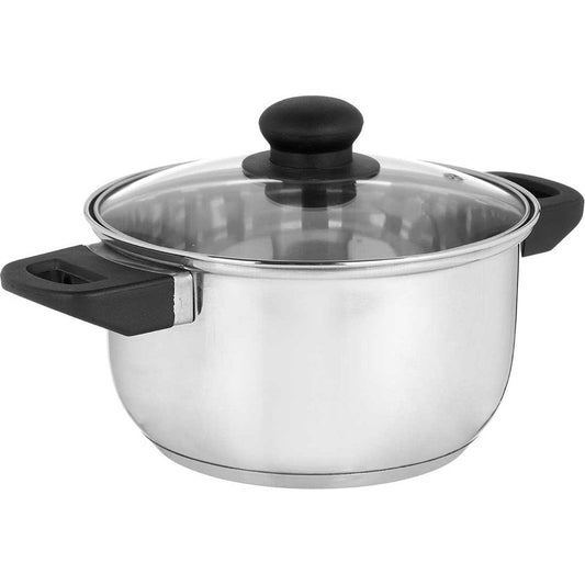 Inductiekookpan 20 cm glazen deksel