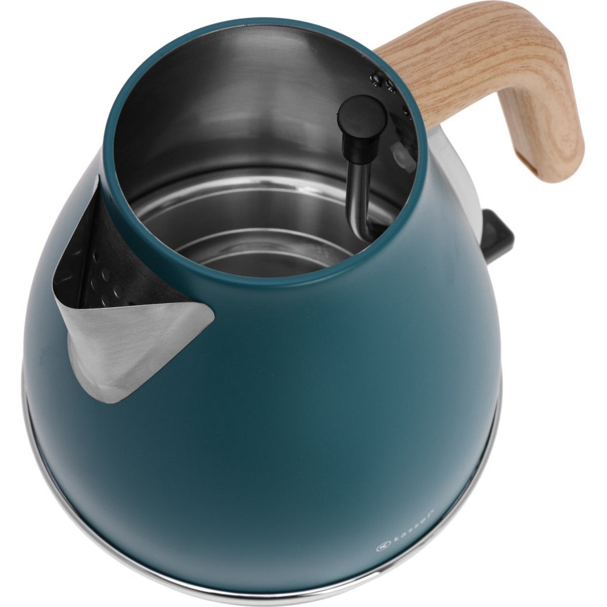 Kassel 93222 - Retro Waterkoker - 1,7L - RVS - Blauw