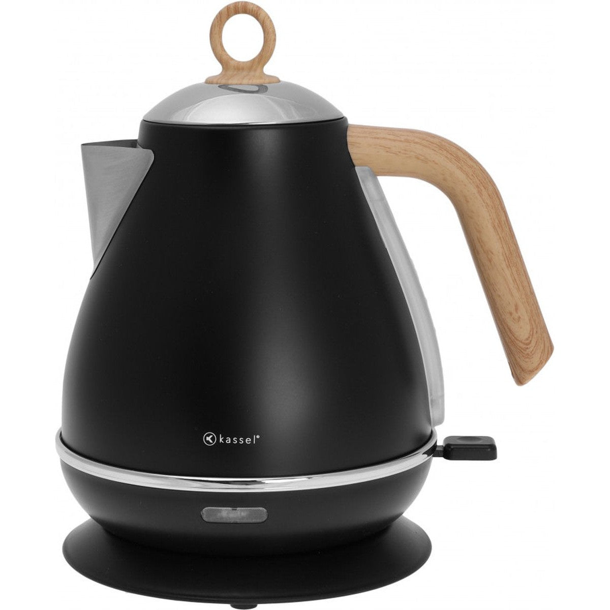 Kassel 93223 - Retro Waterkoker - 1,7L - RVS - Zwart