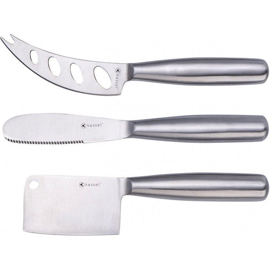Kassel 93310 - Messenset voor Kaas - 3 delig - Staal