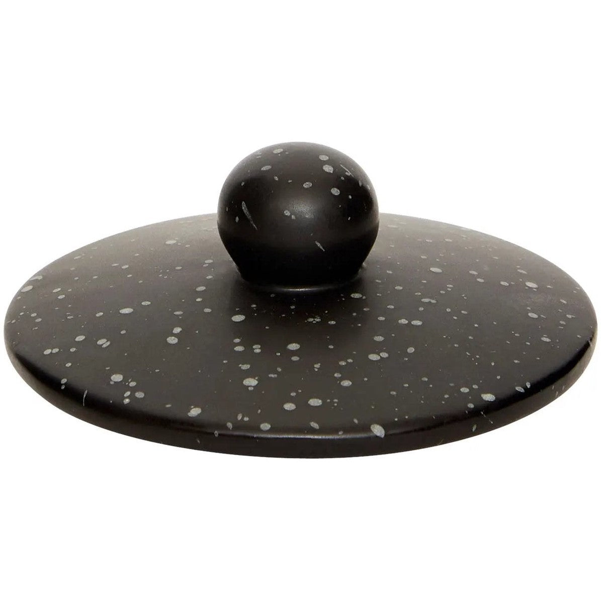 Keramisch Voorraadpotje Zwart - Ø 10 cm x H. 15 cm - Dolomiet Aardewerk - Luchtdicht - Keukenorganisatie - MODESTNOVA