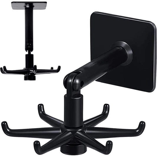 Keuken | organizer | haken | roterend | keukengerei | houder | lepels | zelfklevend | Wit