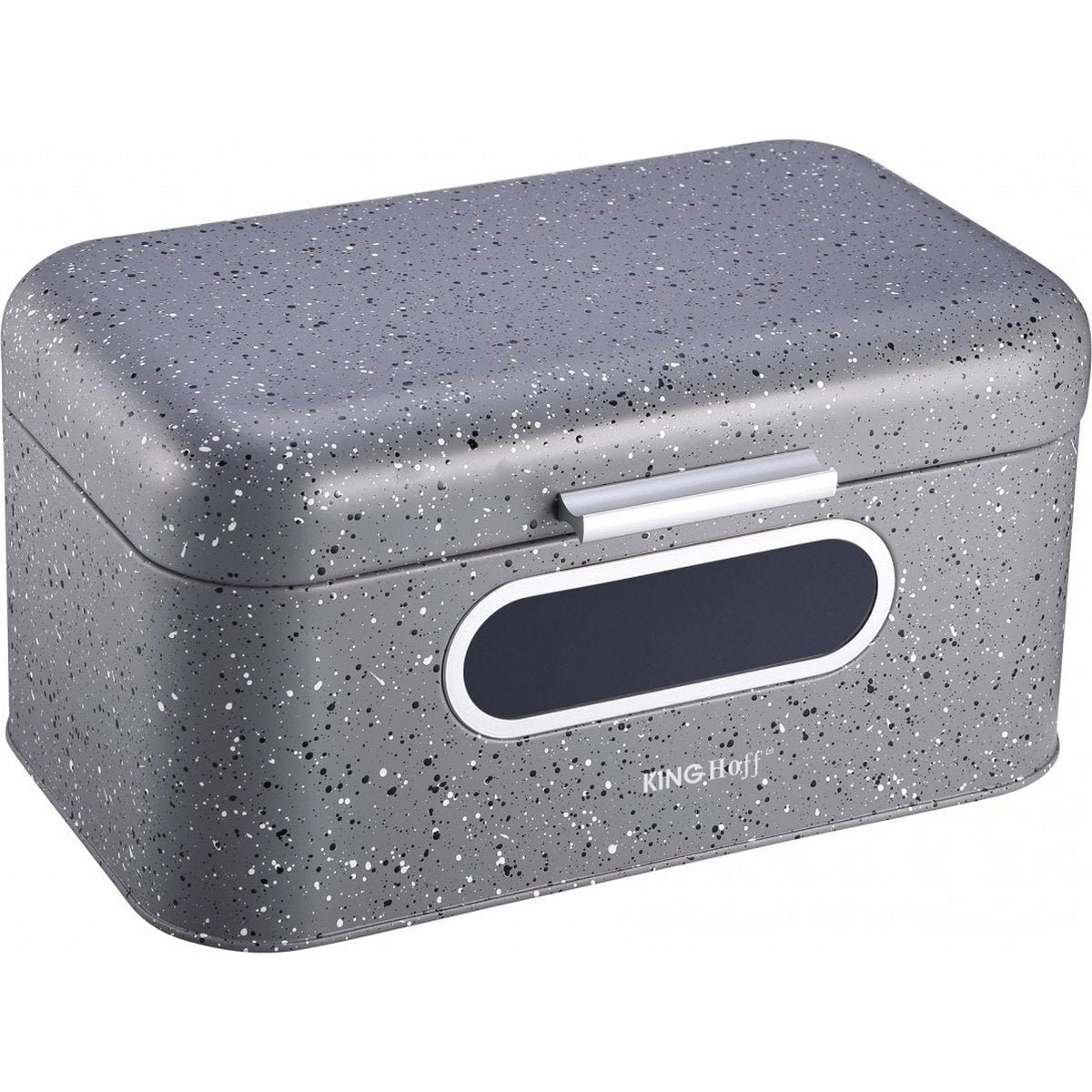 Kinghoff 1080 - broodtrommel - Grijs - rvs - 30x19,5x15,8 cm