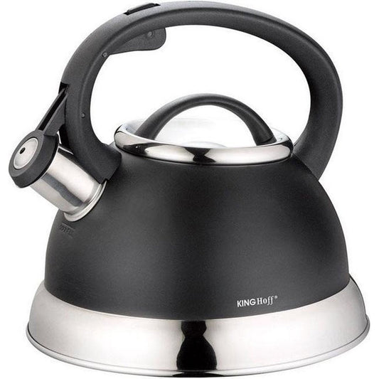 Kinghoff 1224 - Fluitketel - 2.2 liter - RVS - met fluit