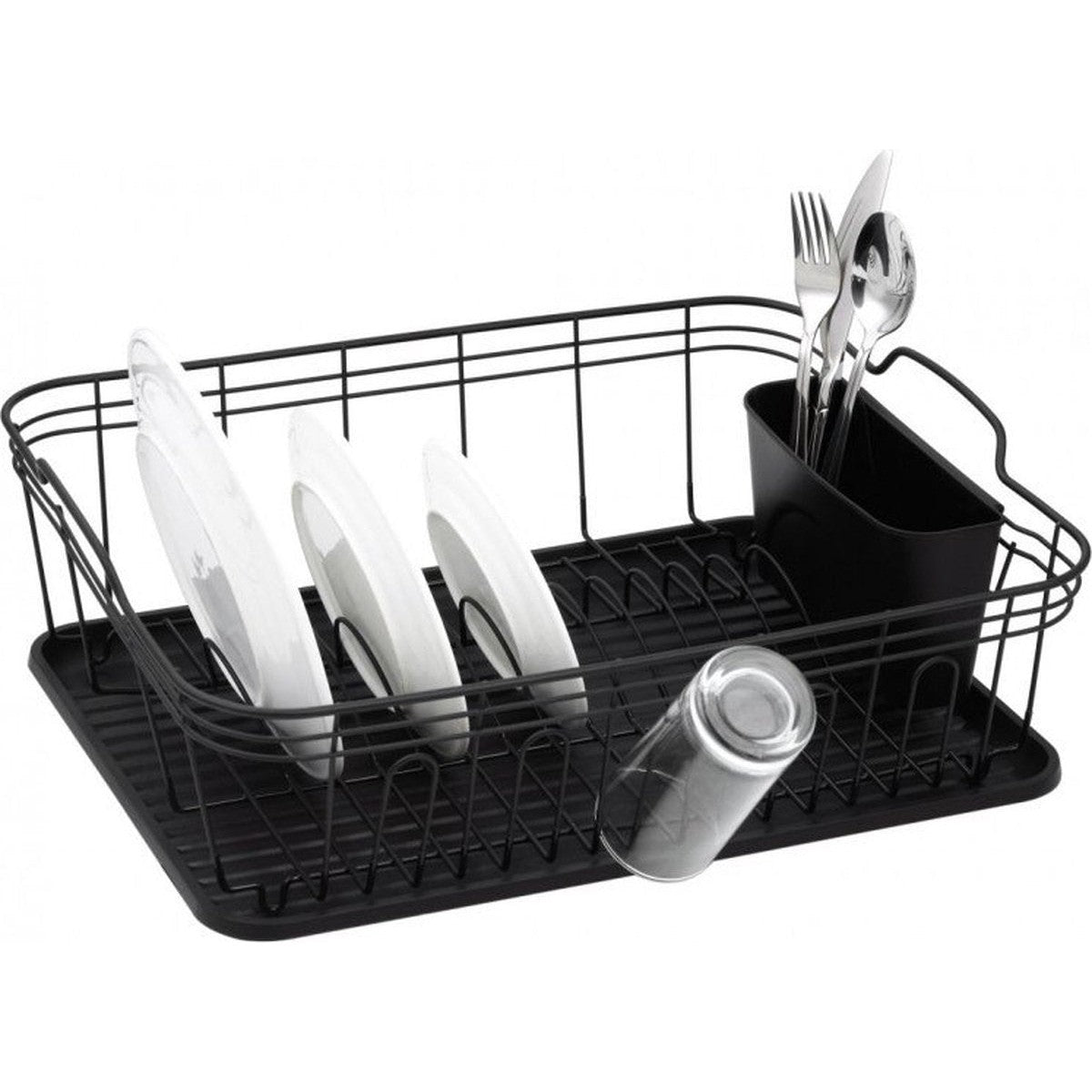 Kinghoff 1354 - Afdruiprek - Afwasdroger - Droogrek - Zwart