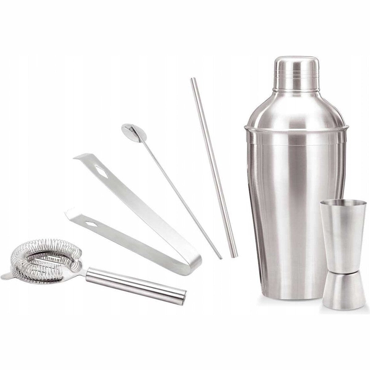 Kinghoff 1392 - Barman set - cocktail set - 6 delig - RVS