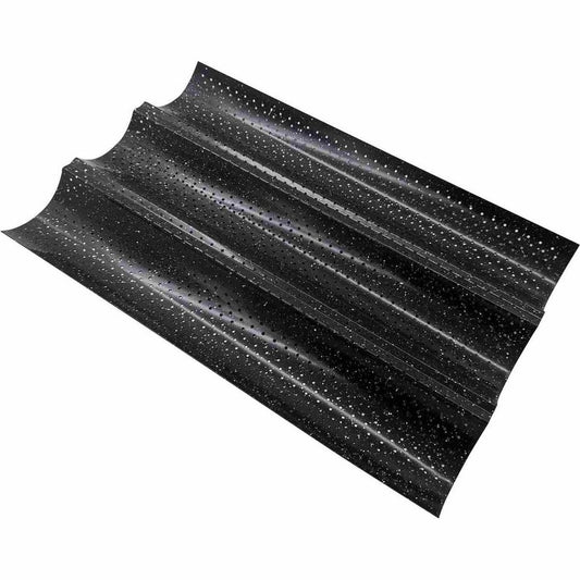 Kinghoff 1770 - Bakvorm - Rechthoek - Voor het bakken van stokbrood - 38 x 24,5 cm