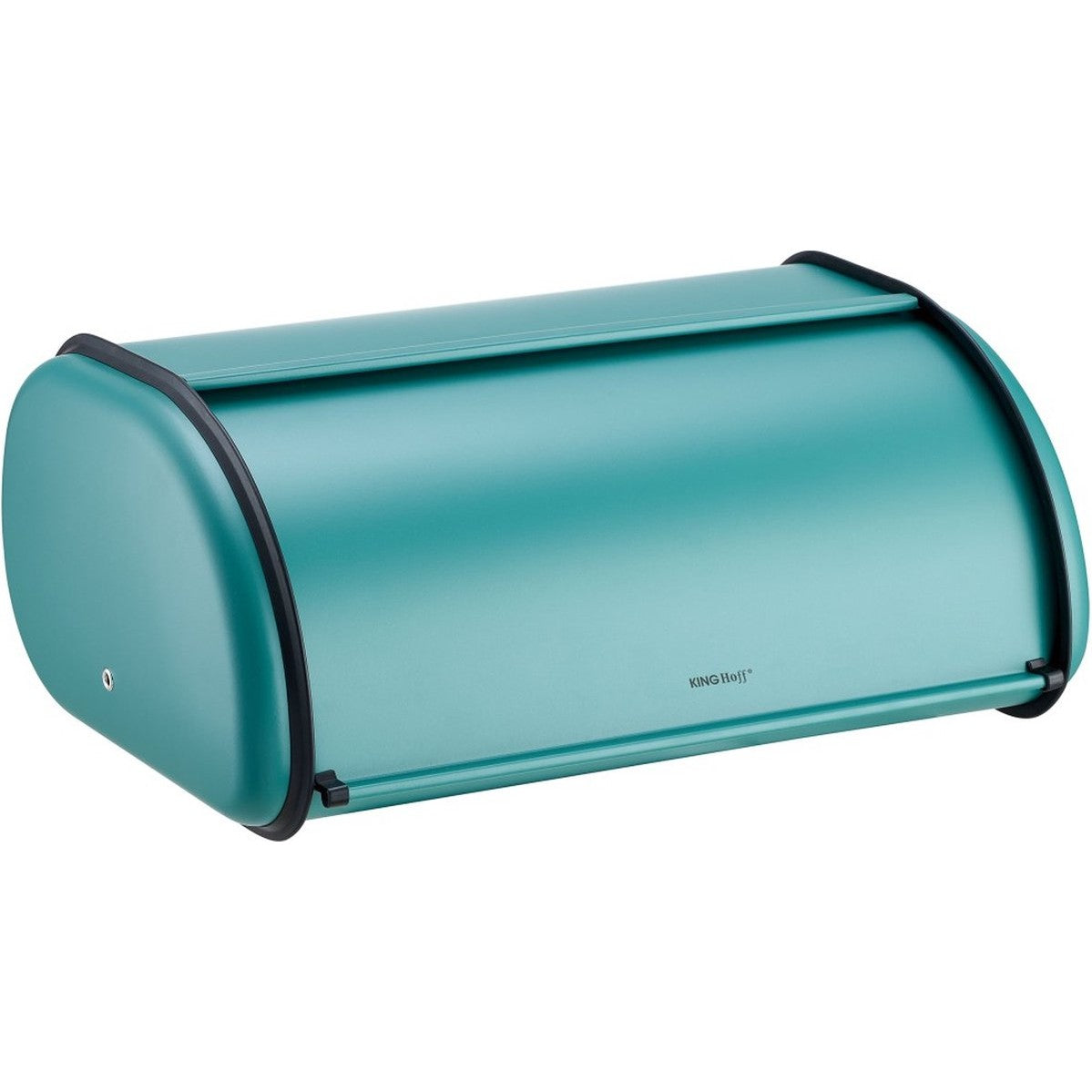 Kinghoff 1867 - Broodtrommel groot - RVS - Groen - Retro - 44 x 27 x 18,5 cm