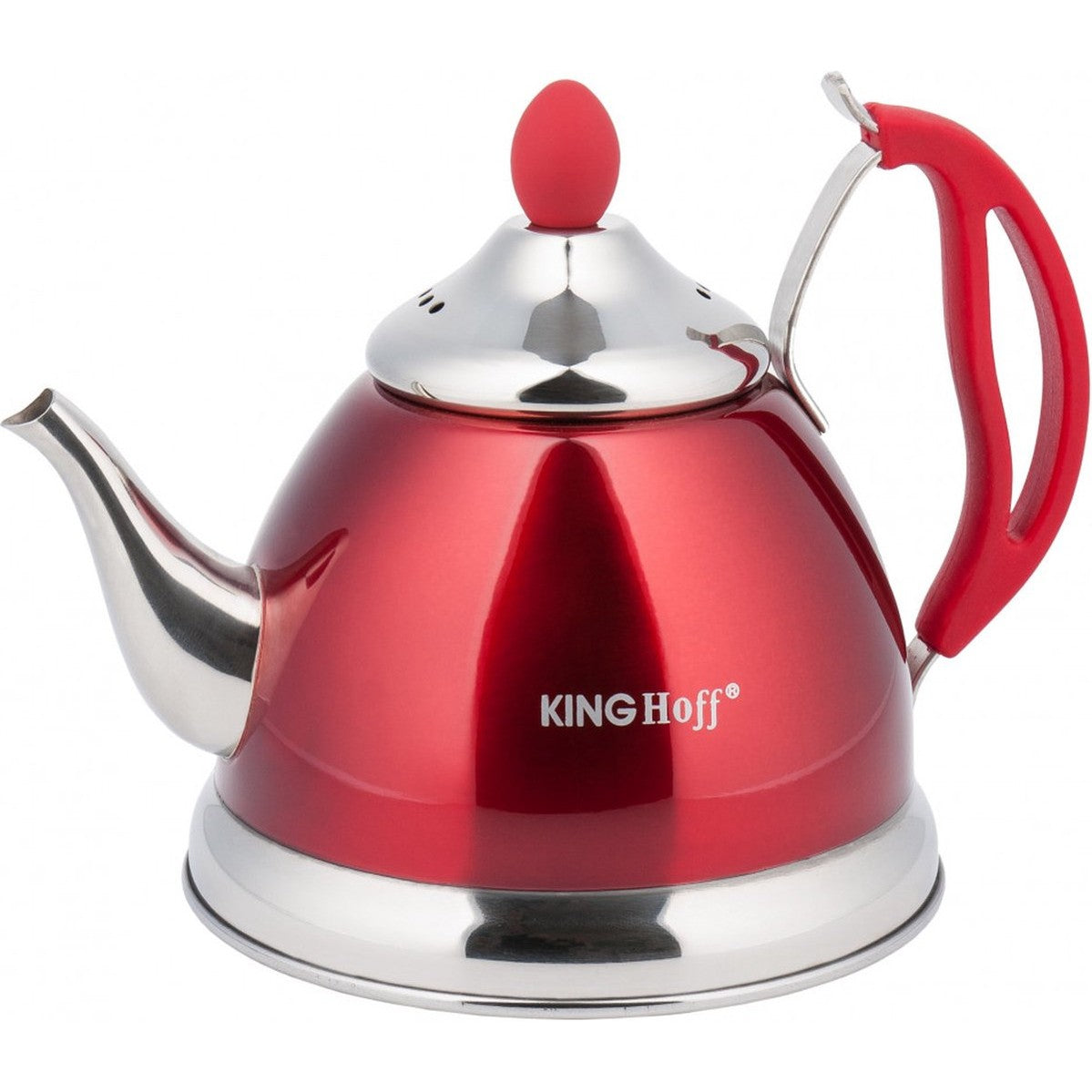 Kinghoff 3762 - Theepot / Theekan met zeef - Rood