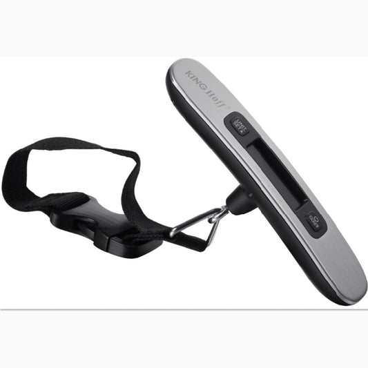 Kinghoff Digitale Handbagage Weegschaal - Draagbare Kofferweger met LCD-scherm, Meetbereik 1-50 kg, Meeteenheden kg/g/lb/oz, Auto/Handmatig Uitschakelen, Inclusief Batterij