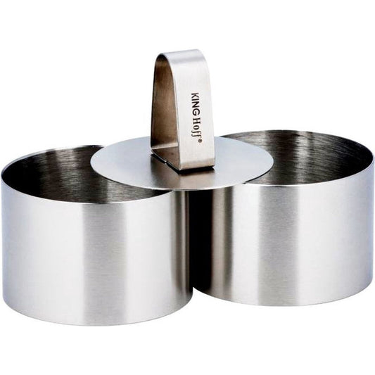 Kinghoff Garneerringen met uitdrukker -  Serveerringen - set/2 - kookringen