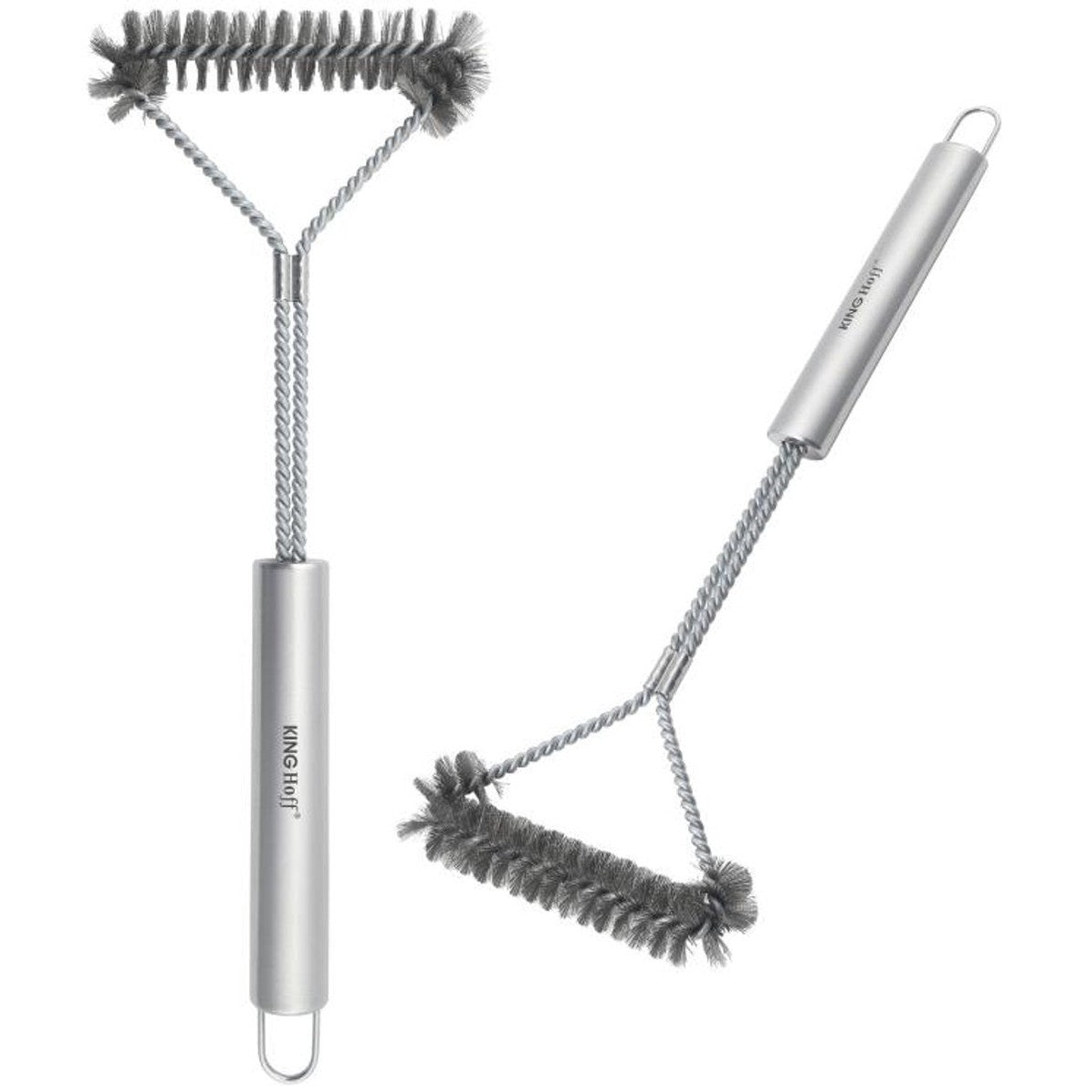 Kinghoff KH-1915 Grillborstel – RVS Barbecue Reinigingsborstel 41,5 cm – Geschikt voor Gas, Houtskool en Elektrische Grills