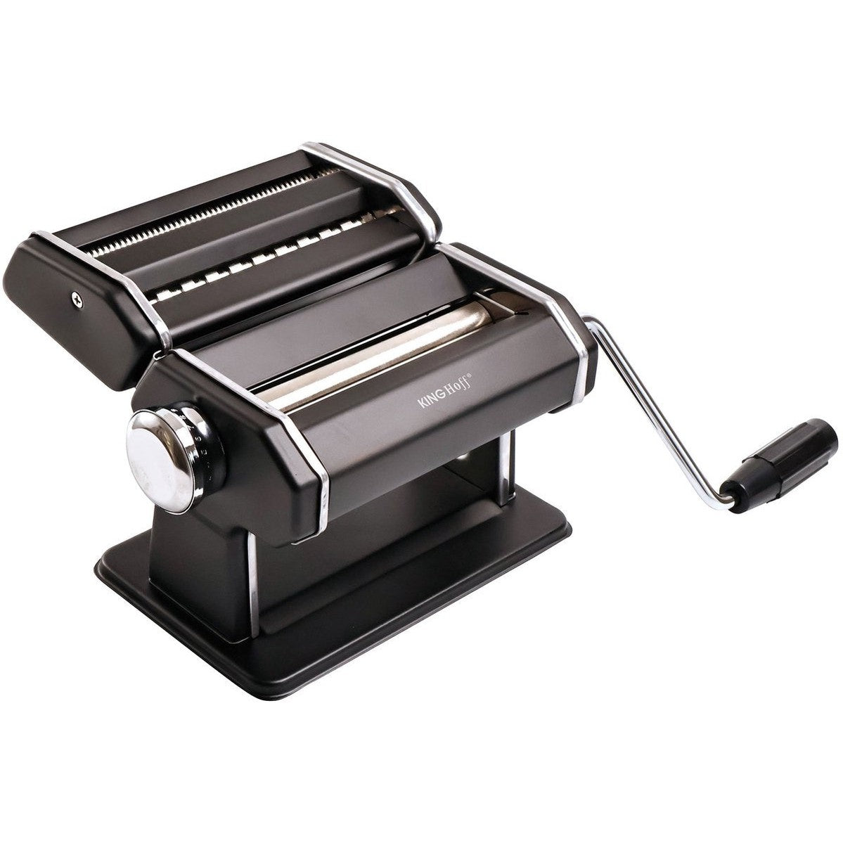Kinghoff KH-1927 Pastamachine – Professionele Pasta Maker voor Lasagne, Tagliatelle (6mm) en Linguine (2mm) – Inklapbaar, Eenvoudig Schoon Te Maken
